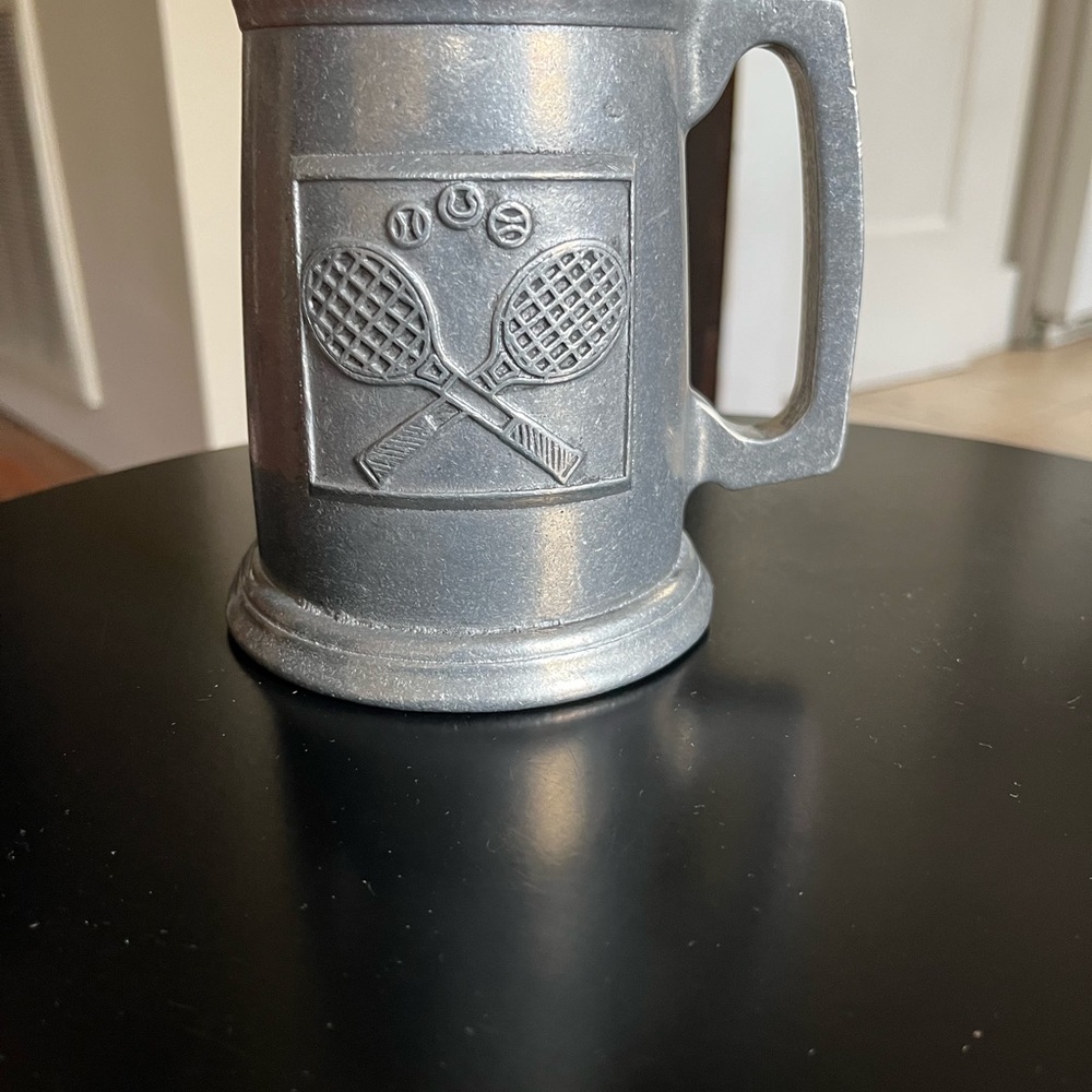 Vintage Catson Freeport Pewter Tennis Pint Tankard Stein Mug - Picture 3 of 9